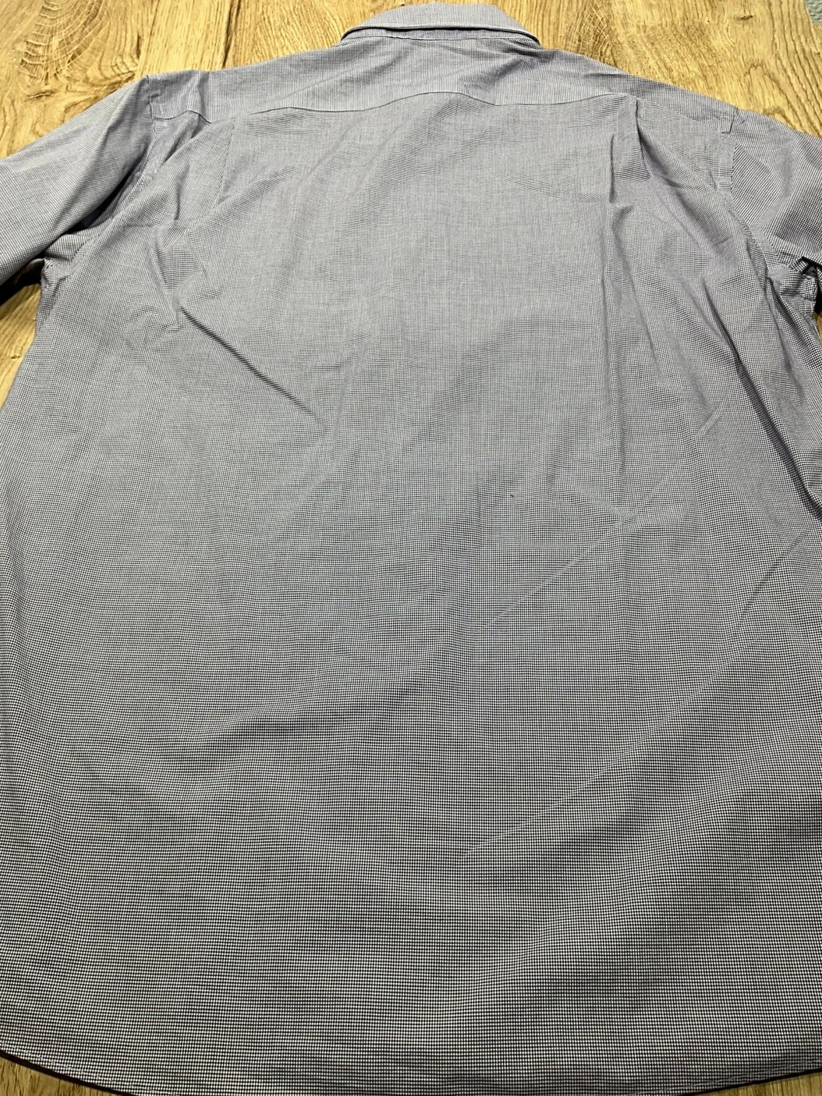 Chemise Tommy Hilfiger Regular Fit 16.5 36-37 Preppy 100% Coton Bordeaux Bleu Marine – photo 10